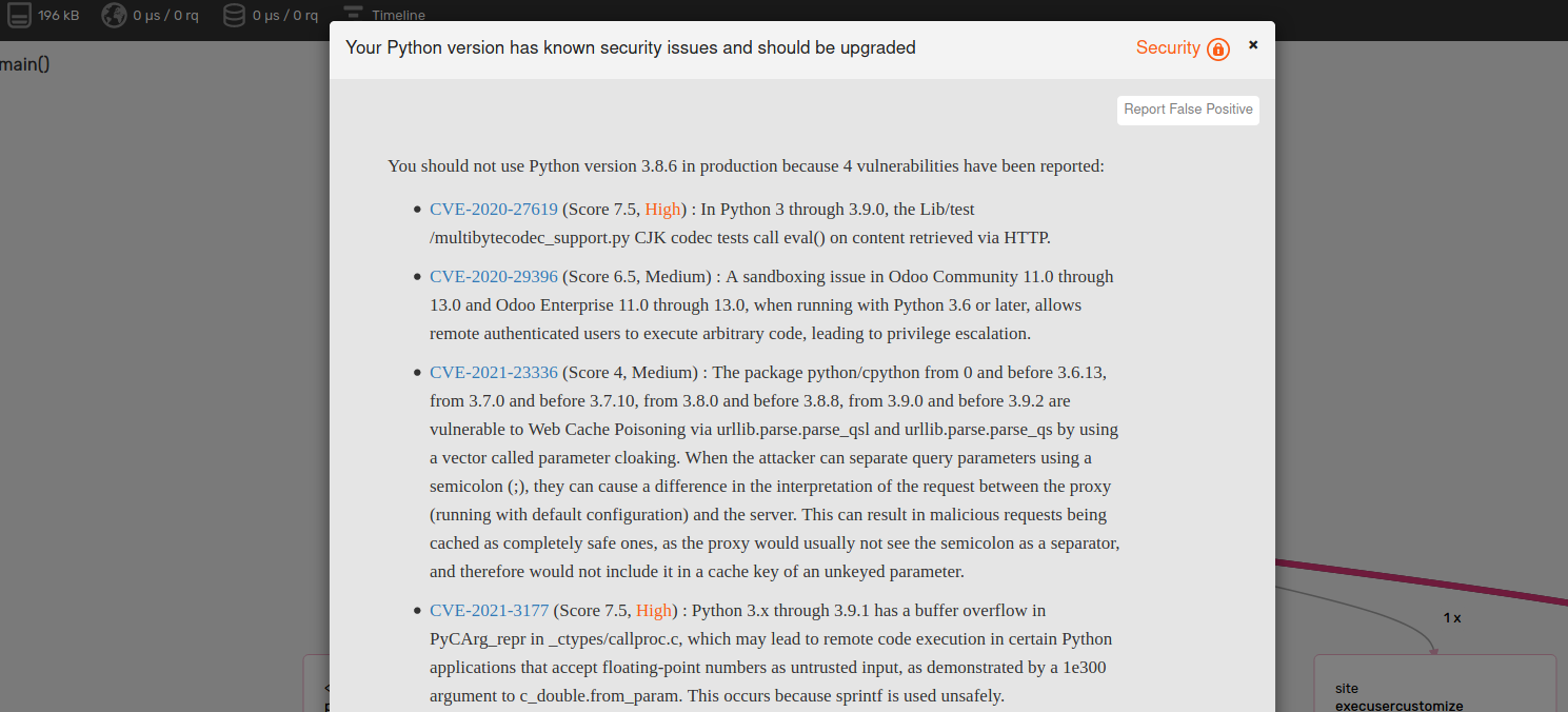 Checking Python apps Common Vulnerabilities and Exposures with Blackfire